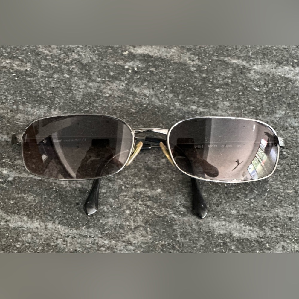 Persol metal sunglasses, leather case,  60-17-125 mm, Vintage, Unisex